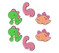 Abaodam 6pcs Cute Dinosaur Brooch Pins Animal Pin Set for Women Cartoon Enamel Clothes Backpack Accessory Mixed Purple Green Decorative Jewelry