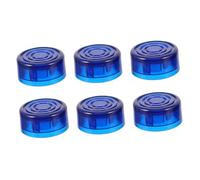 Abaodam 6pcs Dark Blue Plastic Guitar Pedal Footswitch Caps Anti-slip Protective Covers for Electric Guitar Effect Stompers Accessory