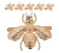 Abaodam 6pcs Decorative Shoe Clips Women Bee Shape Bag Buckle Clip Removable Purse Clasps Shoe Jewelry DIY Heels Loafers