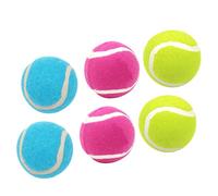 Abaodam 6pcs Dog Training Balls High Elasticity Puppy Balls for Dogs Chew Resistant Pet Exercise Interactive Throwing in Bright Colors for Indoor Outdoor Play