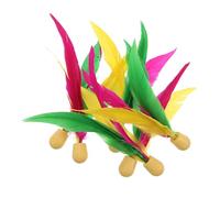 Abaodam 6pcs Elastic Rubber Head Shuttlecocks Badminton Birdies Set for Outdoor Indoor Paddle Game and Adults Cricket Tennis Ball Replacement