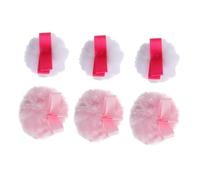 Abaodam 6Pcs Fluffy Makeup Puff Portable Facial Makeup Pad round Cotton Cosmetic Powder Puff Gentle Sensation Not Easy to Break for and Women