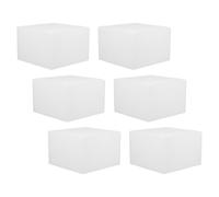 Abaodam 6pcs Foam Cake Dummy Set for Beginners Square Polystyrene Cake Modeling Blocks Easy Cleaning DIY Crafts and Wedding Decoration