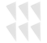 Abaodam 6Pcs Foosball Table Corners Triangle Edge Protectors White Plastic Foosball Machine Replacement Parts Table Football Accessory for Arcade Game Room