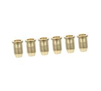 Abaodam 6pcs Gold Electric Guitar String Caps through Body Buckles Guitar String Holders for Electric Hardware Accessories