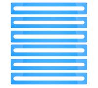Abaodam 6pcs Guided Reading Rulers and Beginners, Blue Acrylic Lightweight Reading Line Trackers, Bookmarks for Library and School Use