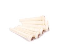 Abaodam 6pcs Guitar Bridge Pins Brass Circle Shell Design Acoustic Guitar String Pegs End Pin for String Replacement