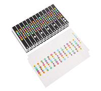 Abaodam 6pcs Guitar Fretboard Stickers for Learning Notes for Beginners Includes Scale and Chord Decals for Practice Sessions