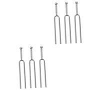 Abaodam 6pcs Guitar Instrument Tuning Forks A Tone Standard Tuning Forks for Music Instrument Tune Practical Tone Tuners and Pitch