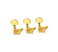 Abaodam 6pcs Guitar Tuning Pegs Large Handle Replacement for Electric Wooden Guitar Accurate Tuning Pegs Gold Locking Design