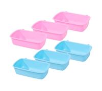 Abaodam 6pcs Hanging Hamster Bowls Space Saving Food and Water Containers for Small Pets Easy to Clean Pet Supplies for Hamsters Rats and Other Small Animals