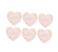 Abaodam 6pcs Heart Love Brooch Pins with English Letters Alloy Lapel Badge for Women Stylish Decorative Pins for Coats Scarves Sweaters Bags Secure Fastening Elegant Valentine S Day and