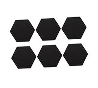 Abaodam 6pcs Hexagonal Soundproof Cotton Acoustic Panel Tiles for Sound Insulation Treatment in Home Studio