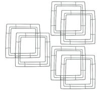 Abaodam 6pcs Iron Wreath Ring Wall Art Decorative Floral Frame for Diy Home Festival Decor