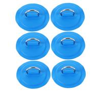Abaodam 6pcs Kayak D Shaped Buckle Paddleboard Accessories with Durable PVC Patches Inflatable Paddleboard Attachments for Surfing and Kayaking Stable Paddle Board Hooks and D Rings Blue