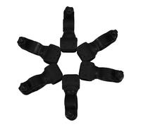 Abaodam 6pcs Lightweight Plastic Flashlight Mount Clips for Crutch and Power Chair, Practical Mobility Scooter Accessories for Secure Walking Cane Light Attachment