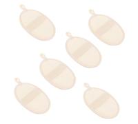 Abaodam 6pcs Loofah Bath Towels Exfoliating Bathing Tools Portable Nylon and Loofah Material Beige Back Scrubber Towels for Shower and Home Use Removes Excess Fat from Pores Assorted Style