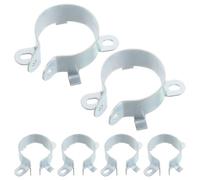 Abaodam 6pcs Metal Capacitor Fixing Clamp 30mm with 2 Fixing Holes, Iron Electrolytic Capacitor Mounting Bracket for PCB and Electronic Devices, for Audio or Power Supply Repair and DIY