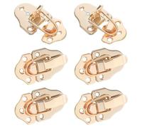 Abaodam 6pcs Metal Duckbilled Toggle Latch Hasp Lock for Tool Box and Jewelry Box, Retro Vintage Inspired Design with Hole Spacing 25mm and 16mm, Sturdy Wear-Resistant Hardware