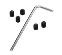 Abaodam 6pcs Metal Guitar String Locking Screws for Electric Guitar Neck Mounting Repair Precision Engineered Headless String Retainer with Hex Thread and Extended Lifespan