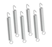 Abaodam 6pcs Metal Tremolo Tension Springs for Electric Guitar Bridge Silver Guitar Springs Accessory to Improve of Tune Performance Portable Instrument Part