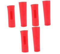 Abaodam 6pcs Microphone Cover Silicone Mic Sleeve for Wireless Handheld Microphone Handle Cover Replacement Fits Cordless Handle Use in Studio Live Performance