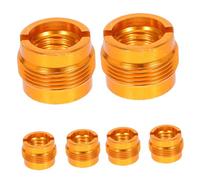Abaodam 6pcs Microphone Stand Thread Screw Adapter 3/8' to 5/8' Copper Lightweight Mic Stand Threaded Screw Nut Converter for Live Streaming and Outdoor Interviews