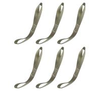 Abaodam 6pcs Military Green 1.5mm Thick Heavy Duty Motorcycle Tie Down Straps with Soft Loop, Ratchet Lashing Straps for Dirt Bikes, ATV, UTV Cargo Transport and Truck Hauling