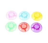 Abaodam 6pcs Multicolor Mushroom Shaped Footswitch Caps Guitar Pedal Toppers Fit for Electric Guitar Effects Purple Blue Green Yellow Red Pink