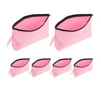 Abaodam 6pcs Multipurpose Canvas Zipper Pouch Bags with Spacious Capacity for Makeup Storage and Travel Personalizable Canvas Makeup Pouch Bags for Professionals and Artists
