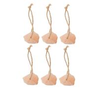 Abaodam 6pcs Natural Pink Salt Lick Block for Cattle Deer Livestock Organic Mineral Source for Goats Rabbits Each Block