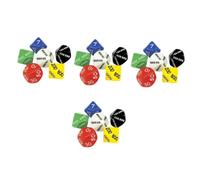 Abaodam 6Pcs Numbered Place Value Dice Set for Board Games and Rpgs, Multi-Sided Small Dice with Units, Hundreds, Thousands, Ten-Thousands, Hundred-Thousands for Party Game Supplies