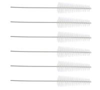 Abaodam 6pcs Nylon Hearing Aid Cleaning Brushes Set for BTE Hearing Aids Ventilation Tubes and Sound Tubes Small Rods for Amplifier Maintenance and Dust Removal