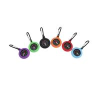 Abaodam 6pcs Outdoor Mini Compass Carabiner Clips Keychain Set with Colorful Survival Compass for Hiking, Backpacking, Camping and Travel Adventure