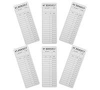 Abaodam 6pcs Paper Bookmarks for Reading List with Reusable and Secure Page Placement, for Classrooms and Organized Readers, Book Tracker and Teacher Reward