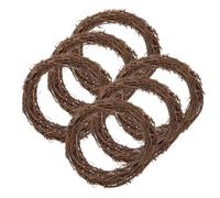 Abaodam 6pcs Parakeet Hanging Swings Bird Perch Toys with Rattan 15cm for Cage Decor and Training Suitable for Parrots and Budgies