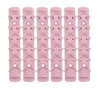 Abaodam 6pcs Pink Metal 6 Hole Ring Binder Spines with 2cm Diameter for Secure Binding and Preventing Deformation, for DIY Planners and Project Management Documents
