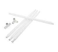 Abaodam 6Pcs Playpen Rod Replacement Kit with 58Cm Stainless Steel Poles, Suction Cup T-Joint and Triangle Connectors, Safety Fence Tube Accessories for Playpen Repair