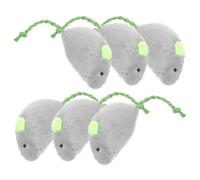 Abaodam 6pcs Plush Mouse Cat for Indoor Use Chew for Cats with Mental Stimulation and Increased Interest for Fun and Exercise for Kittens