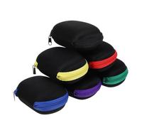 Abaodam 6pcs Portable Folding Eyeglass Cases with Eva Material and Soft Interior Protection, Compact Travel Glasses Storage Bag for Pockets and Bags, Space Saving Design with Zipper