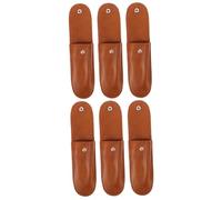 Abaodam 6pcs Portable Leather Harmonica Storage Pouches Pu Material Lightweight and Cases for Harmonicas for Musicians The Go