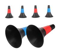 Abaodam 6PCS Portable Soccer Cones for Agility Drills Football Training Poles for Speed Skill Development Multi-sport Practice in Black Blue