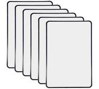 Abaodam 6pcs Portable Ultra-thin Pvc Reading Magnifying Bookmark with Full Page Magnifier, Space-saving Name Card Shape for Reading and Observing