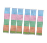 Abaodam 6pcs Practical Guzheng Scale Decals Guzheng Beginner Practicing Sticker for Learning Music Note Wall Stickers