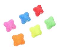 Abaodam 6pcs Reaction Training Balls Hexagonal Agility Exercise Balls for Hand Eye Coordination Speed Reflex Training Durable Tpr Material
