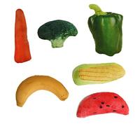 Abaodam 6Pcs Realistic Catnip for Kittens Interactive Vegetable Playthings Safe Filled Fun Simulation Design to Engage Cats