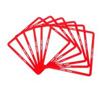 Abaodam 6pcs Red Soccer Agility Rings Set for Football Training, Multi-function Speed and Agility Circles for Outdoor and Daily Sports Conditioning