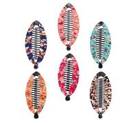 Abaodam 6pcs Resin Hair Clips Fish Shaped Girl Hairdress Accessories with Design for Maintaining Hair in Place and Creating Beautiful Hairstyles, Mixed Color, for Long Travel and Birthday