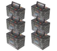 Abaodam 6pcs Retro Radio Paper Candy Boxes Party Favor Goodie Boxes in Black Suitable for Holding Small Goodies at Birthday Or Retro Party Decorations