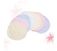 Abaodam 6pcs Reusable Washable Nursing Pads for Women Double Layer Anti-galactorrhea Cotton Breastfeeding Protection Absorbent Bra Inserts, Random Colours, Eco-Friendly Cotton Breast Pads
